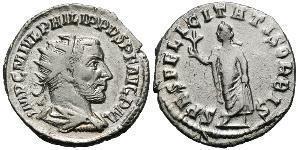 1 Antoninien Empire romain (27BC-395) Argent Philippe I (204-249)