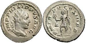1 Antoninien Empire romain (27BC-395) Argent Philippe I (204-249)