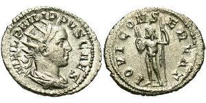 1 Antoninien Empire romain (27BC-395) Argent Philippe II (237-249)