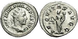 1 Antoninien Empire romain (27BC-395) Argent Philippe I (204-249)