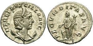 1 Antoninien Empire romain (27BC-395) Argent Herennia Etruscilla (249-251)