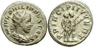 1 Antoninien Empire romain (27BC-395) Argent Philippe II (237-249)