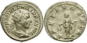 1 Antoninien Empire romain (27BC-395) Argent Philippe I (204-249)