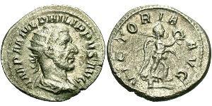 1 Antoninien Empire romain (27BC-395) Argent Philippe I (204-249)