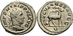 1 Antoninien Empire romain (27BC-395) Argent Philippe I (204-249)