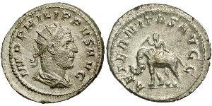 1 Antoninien Empire romain (27BC-395) Argent Philippe I (204-249)