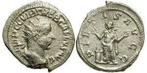 1 Antoninien Empire romain (27BC-395) Argent Trébonien Galle (206-253)