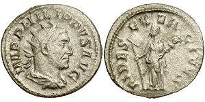 1 Antoninien Empire romain (27BC-395) Argent Philippe I (204-249)