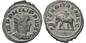 1 Antoninien Empire romain (27BC-395) Argent Philippe I (204-249)