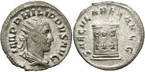 1 Antoninien Empire romain (27BC-395) Argent Philippe I (204-249)