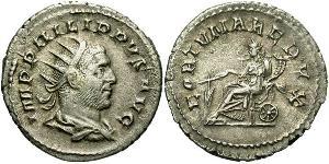 1 Antoninien Empire romain (27BC-395) Argent Philippe I (204-249)