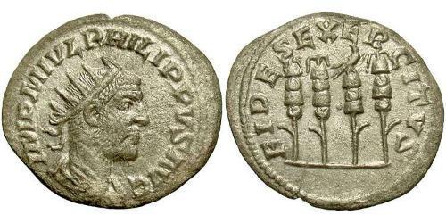1 Antoninien Empire romain (27BC-395) Argent Philippe I (204-249)