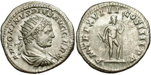 1 Antoninien Empire romain (27BC-395) Argent Caracalla (188-217)