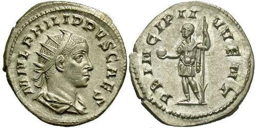 1 Antoninien Empire romain (27BC-395) Argent Philippe II (237-249)