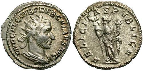 1 Antoninien Empire romain (27BC-395) Argent Trébonien Galle (206-253)