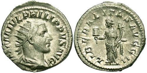 1 Antoninien Empire romain (27BC-395) Argent Philippe I (204-249)