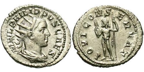 1 Antoninien Empire romain (27BC-395) Argent Philippe II (237-249)