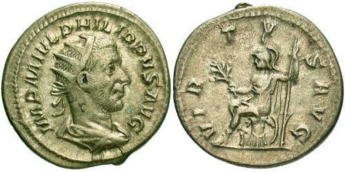 1 Antoninien Empire romain (27BC-395) Argent Philippe I (204-249)