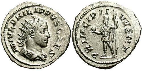 1 Antoninien Empire romain (27BC-395) Argent Philippe II (237-249)
