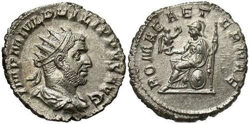 1 Antoninien Empire romain (27BC-395) Argent Philippe I (204-249)