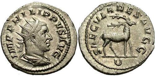 1 Antoninien Empire romain (27BC-395) Argent Philippe I (204-249)
