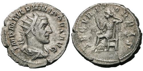1 Antoninien Empire romain (27BC-395) Argent Philippe I (204-249)
