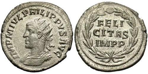 1 Antoninien Empire romain (27BC-395) Argent Philippe II (237-249)