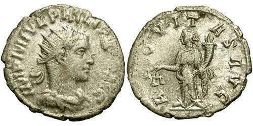 1 Antoninien Empire romain (27BC-395) Argent Philippe II (237-249)