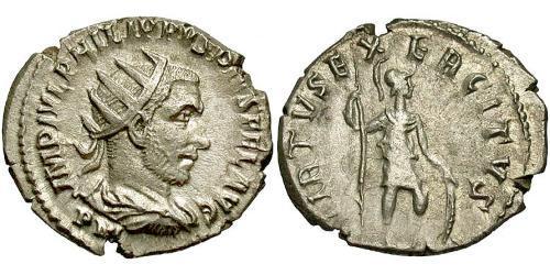 1 Antoninien Empire romain (27BC-395) Argent Philippe I (204-249)