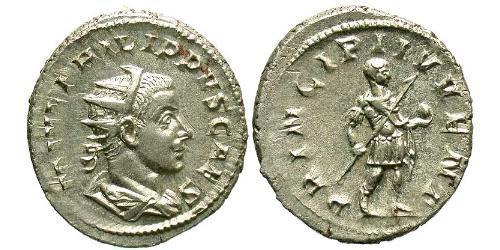 1 Antoninien Empire romain (27BC-395) Argent Philippe II (237-249)