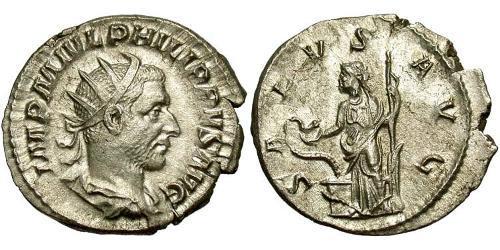 1 Antoninien Empire romain (27BC-395) Argent Philippe I (204-249)