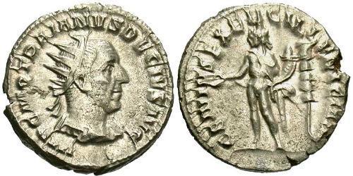1 Antoninien Empire romain (27BC-395) Argent Trajan Dèce (201-251)