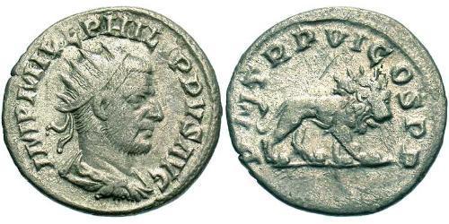 1 Antoninien Empire romain (27BC-395) Argent Philippe I (204-249)