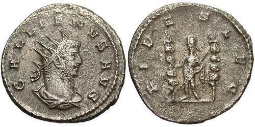 1 Antoninien Empire romain (27BC-395) Argent Gallien (218-268)