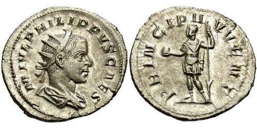 1 Antoninien Empire romain (27BC-395) Argent Philippe II (237-249)