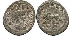 1 Antoninien Empire romain (27BC-395) Argent/Cuivre Gallien (218-268)