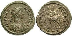 1 Antoninien Empire romain (27BC-395) Argent/Cuivre Probus (232-282)