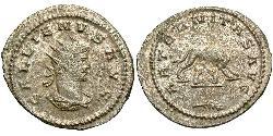 1 Antoninien Empire romain (27BC-395) Argent/Cuivre Gallien (218-268)