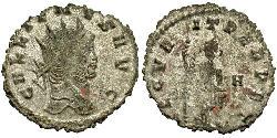 1 Antoninien Empire romain (27BC-395) Argent/Cuivre Gallien (218-268)