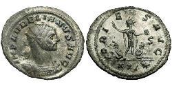 1 Antoninien Empire romain (27BC-395) Argent/Cuivre Aurélien (215-275)
