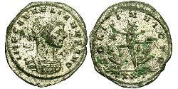 1 Antoninien Empire romain (27BC-395) Argent/Cuivre Aurélien (215-275)