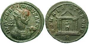 1 Antoninien Empire romain (27BC-395) Argent/Cuivre Probus (232-282)