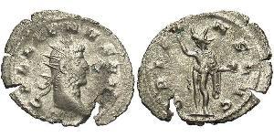 1 Antoninien Empire romain (27BC-395) Argent/Cuivre Gallien (218-268)