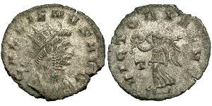 1 Antoninien Empire romain (27BC-395) Argent/Cuivre Gallien (218-268)