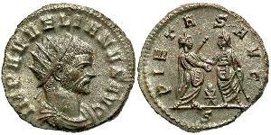 1 Antoninien Empire romain (27BC-395) Argent/Cuivre Aurélien (215-275)