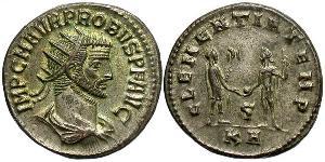 1 Antoninien Empire romain (27BC-395) Argent/Cuivre Probus (232-282)