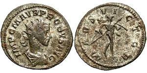 1 Antoninien Empire romain (27BC-395) Argent/Cuivre Probus (232-282)