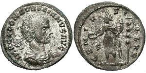 1 Antoninien Empire romain (27BC-395) Argent/Cuivre Aurélien (215-275)