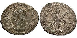 1 Antoninien Empire romain (27BC-395) Argent/Cuivre Gallien (218-268)