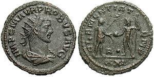 1 Antoninien Empire romain (27BC-395) Argent/Cuivre Probus (232-282)